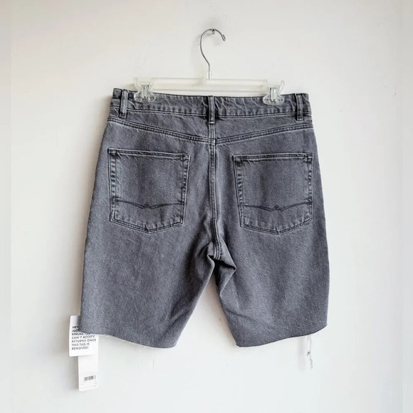 NWT ASOS | Gray Denim Cut Off Shorts | 32 - Picture 3 of 3
